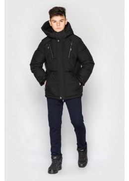 Cvetkov чорна зимова куртка для хлопчика Лукас